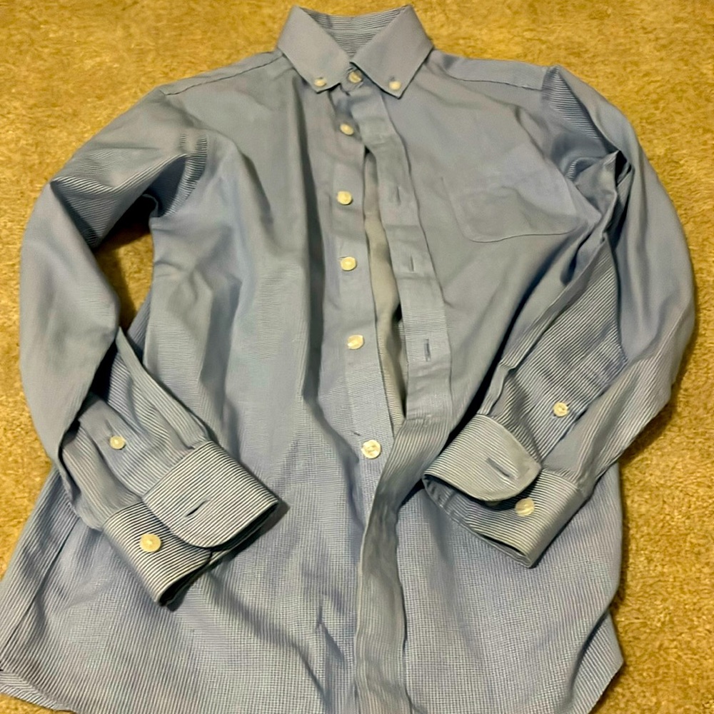 Boys blue dress shirt.  Size 10